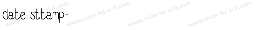 date sttamp字体转换